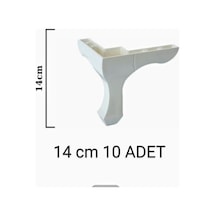14 Cm Lükens 10 Adet Yatak Dolap Baza Vestiyer Şifonyer Puf Aya