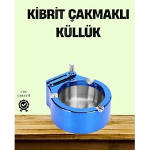 Zenvia Çakmaklı Küllük Paslanmaz Çelik Şık Masa Aksesuarı Znv2026 Çok Renkli