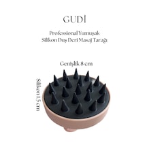 Professional Yumuşak Silikon Duş Deri Masaj Tarağı Krem Karışık