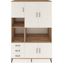Kronos Dolap 9 Raflı 3 Çekmeceli 5 Kapaklı 132x59x195 Çam-ayt... Çam