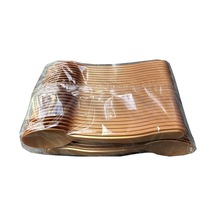 Plastik Şeffaf Altın Sarı Gold Sup Kaşık - Tatlı Dondurma Kaşığı - 12.5 Cm. - 50 Adetlik Paket Sarı