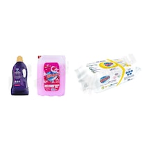 Bingo Giysi Şampuanı 3 L + Yumuşatıcı Soft 5 L+ Yüzey Tem.havlusu 96'lı 3'lü Set Diğer