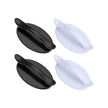 Adet Yapışkanlı Pencere Kolu, Yapışkanlı Kol, Sürgülü Kapı Yapışkanlı Kol, Yardımcı Pencere Dolap Çekmece Buzdolabı İçin Beyaz + Siyah