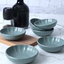 Keramika Mat Yeşil Sirius Çerezlik / Sosluk 12 Cm 6 Adet 322
