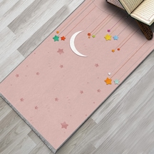 Evaşk Çocuk Seccadesi Namazlık Dokuma Halı Kaymaz Muslumana Seccade66x113 PEMBE 1EVASK409P50