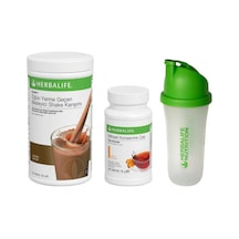 Herbalife Shaker Hediyeli Ekonomik Set-6 Çikolatalı Shake+ Şeftali Çay+ Shaker