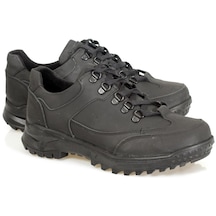Kyatto Siyah Kanca Bağcıklı M Model Yağlı Deri Erkek Ayakkabısı