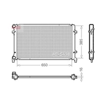 Audi A3 Motor Radyatoru 1.6 Fsi 2005-2008 Bag Blf Blp Denso Drm02014