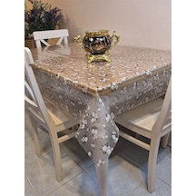 Şeffaf 0.018 Mm Pvc Muşamba - Desenli Silinebilir Şeffaf Masa Örtüsü Ns30 Beyaz