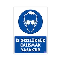 Znv Zenvia Mey İthalat İş Koruyucu Takınız Uyarı Levhası 25x35 Kod:3 Znv2025 Cmn