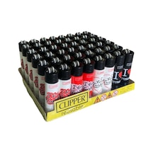 Clipper Pocket Turkey Desenli Taşlı Çakmak 48 Adet 0008