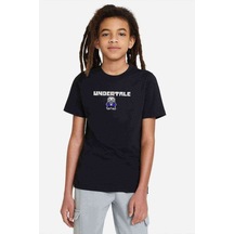 Tshirthane Undertale Logo Baskılı Unisex Çocuk Siyah T-Shirt