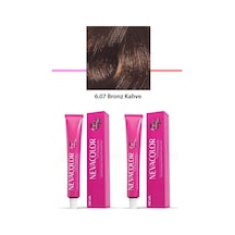 Hubrendy Tedarik 2 Li Set Premium 6.07 Bronz Kahve - Kalıcı Krem Saç Boyası 2 X 50 G Tüp