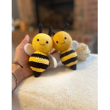 Amigurumi Arı Oyuncak Küçük Dekoratif Süs