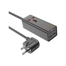 Hoco Ac10a Barry 65w 2 Type-c + 2 Usb+priz Multifonksiyonel Şarj