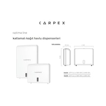 Carpex Optima Z Kat Havlu Dispanseri 200&apos Lü Siyah 4 Renk