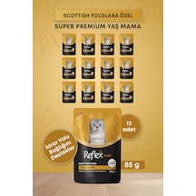 Reflex Plus Scottish Fold Yetişkin Kedi Pouch Mama 85gr X 12 Adet