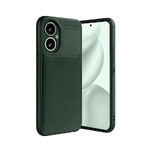 Honor 400 Kılıf Auto Focus Karbon Kapak - Koyu Yeşil Koyu Yesil