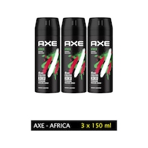 3 Adet Axe Africa Erkek Deodorant Sprey 150 Ml