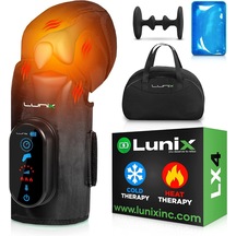 Lunix Lx4 Isı Ve Sıkıştırmalı Diz Masaj Aleti, Şarj Edilebilir - Siyah