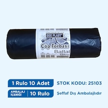 Egeplast Çöp Torbası Battal Boy Limon Kokulu 75X90 Koli 10 Rulo N11.157