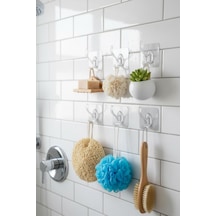 6 Lı Metalize Sarı Gümüş Askı Seti Şeffaf Beyaz