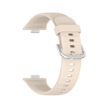 Huawei Watch Fit 5 İçin Kordon, Silicone Sport Band Bej Watch Fit 5 İle Uyumlu Kordon - Bej Çok Renkli