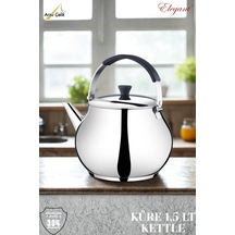 1,5 Lt. Küre Silikonlu Üstten Tutmalı Kettle Çelik