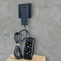 Uzatma Kablosu 2,li 3m Ultra İnce Fiş Dar Alanlarda Kullanılır