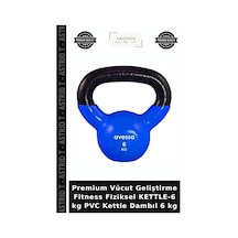 Premium Vücut Geliştirme Fitness Fiziksel Kettle-6 Kg Pvc Kettle Dambıl 6 Kg