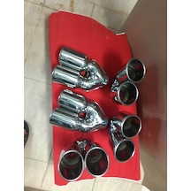 Çift Çıkış 90 Lık Egzoz Egzoz Ucu Eğik Uç Leon Golf 7 Uyumlu