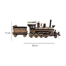 Dekoratif Metal Lokomotif Modeli