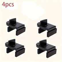 Willowhaven Siyah 4 Parça Ağır Hizmet Tipi Alüminyum Sürgülü Kapı Ve Pencere Güvenlik Kilitleri