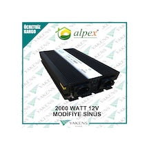 2000 Watt 12 Volt Modifiye Sinüs İnverter Alpex