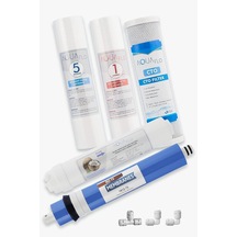 Mil Su Açık Kasa Su Arıtma Cihazı 5li Filtresi Standart Membran Set Diğer
