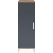 Arges Dolap Tek Raflı Tek Kapaklı Tek Askılı 44x30x134 Çam-an... Çam