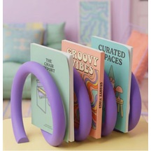 Şık Danimarka Pastel Renkli Sarmal Kitaplık Retro Spiral Stand