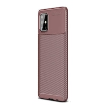 Samsung Uyumlu Galaxy A51 Kılıf Negro Karbon Dizayn Silikon (510447738)