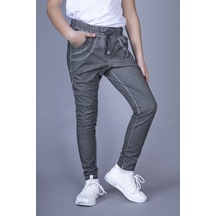 Toontoy Kız Çocuk Pantolon Görünümlü Eşofman Alt Füme