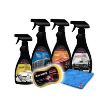 Carwax 4'lü Set (Lastik - Detaylı - Islak Cila - Torpido)