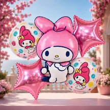 Vıp Yüksek Kalite 15 Adet My Melody Folyo Balon Full Set My Melody Konsept Balon My Melody Balon Pembe