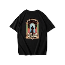 Brz Collection Unisex Oversize Fear Of Mirrors T-shirt-siyah Siyah
