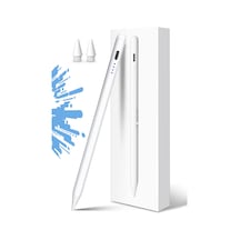 Novstrap Apple Uyumlu iPad  Pro 12.9 İnç 2/3/4/5/6 Nesil İle Dokunmatik Tablet Kalemi Dz900 Gen3 Stylus Pencil Avuç İçi Reddi 2 Adet Yedek Uç