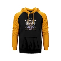 Hypocrisy Catch 22 Sarı Renk Reglan Kol Kapşonlu Sweatshirt Sarı