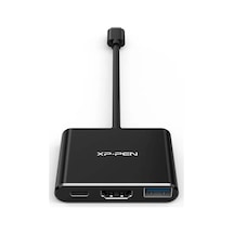 Xp-pen 3'ü Bir Arada Çok Fonksiyonlu Usb-c Hub Type C'den Usb+hdmı+pd'ye