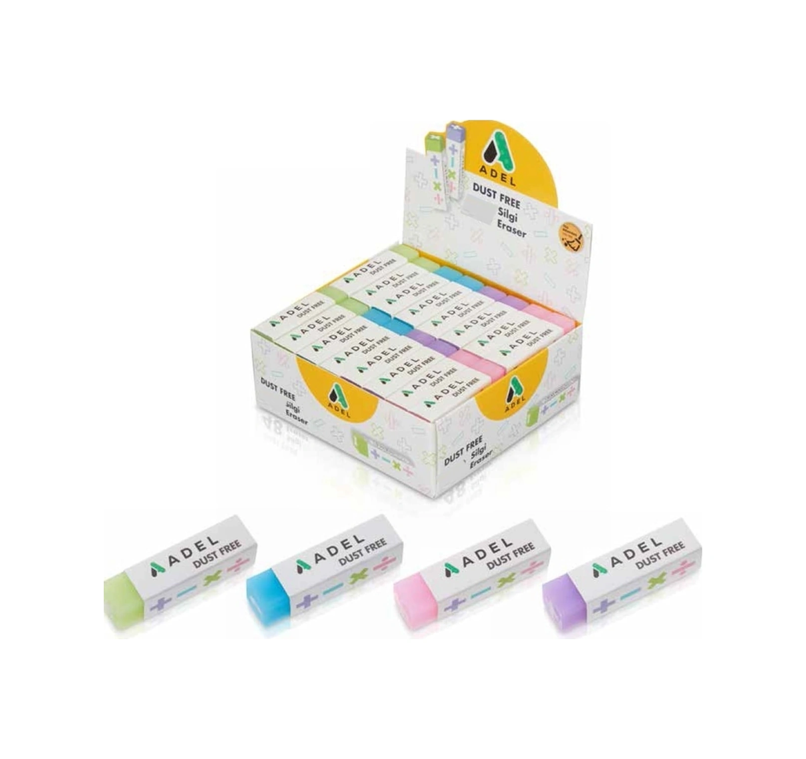Dust Free Pastel Renk Silgi 4 Adet