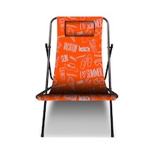 Voit Kamp Ve Plaj Sandalyesi Katlanabilir Taşınabilir Turuncu