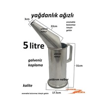 Yağdanlık 5 Litrelik Ağızlı Ağızlı Yağlık 5lik Galveniz Hunili Öl