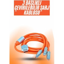 Çoklu - 210 - Şarj Kablosu Usb Type-c İos Uyumlu 120w Hızlı - Drnds - Şarj Kablosu
