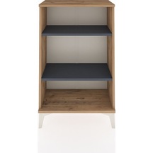 Arges Komodin 2 Raflı 60x30x96 Çam-antrasit Atlas Çam